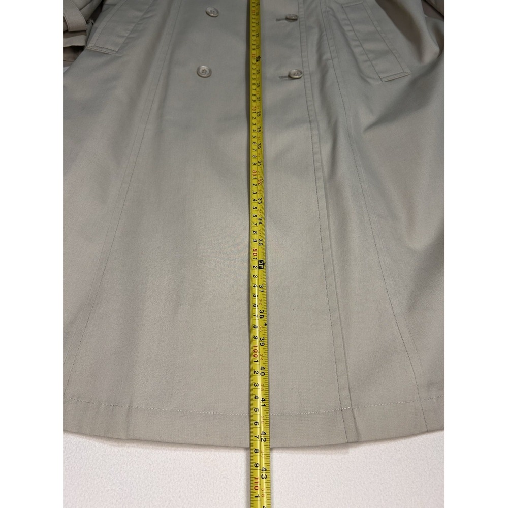 Vintage London Fog Women's 12P Beige Belted Trench Coat Zip-Out Liner - Picture 8 of 11